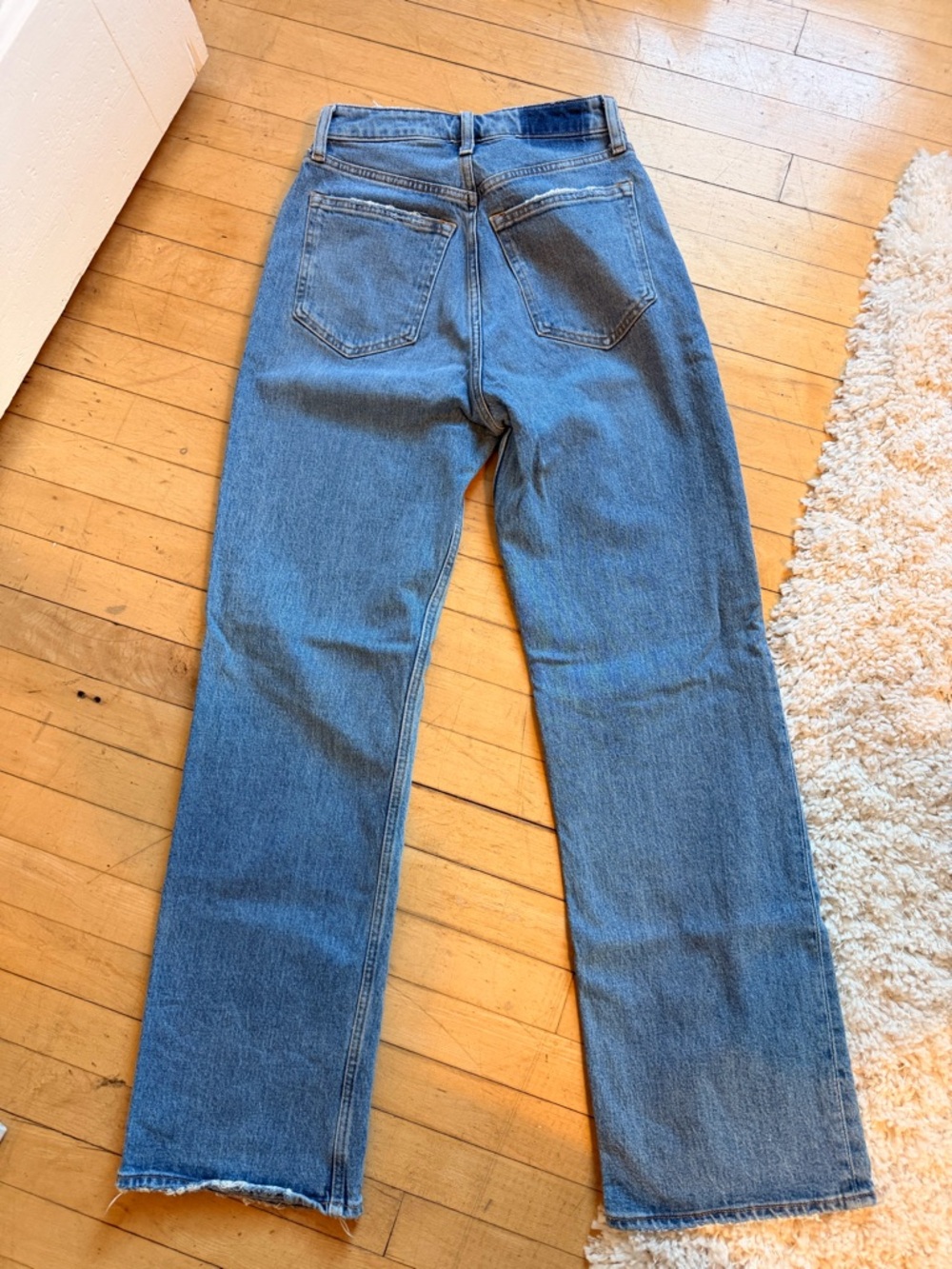 Abercrombie & Fitch Women’s 90s Relaxed High Rise Curve Love 26R Medium Wash - Picture 3 of 6